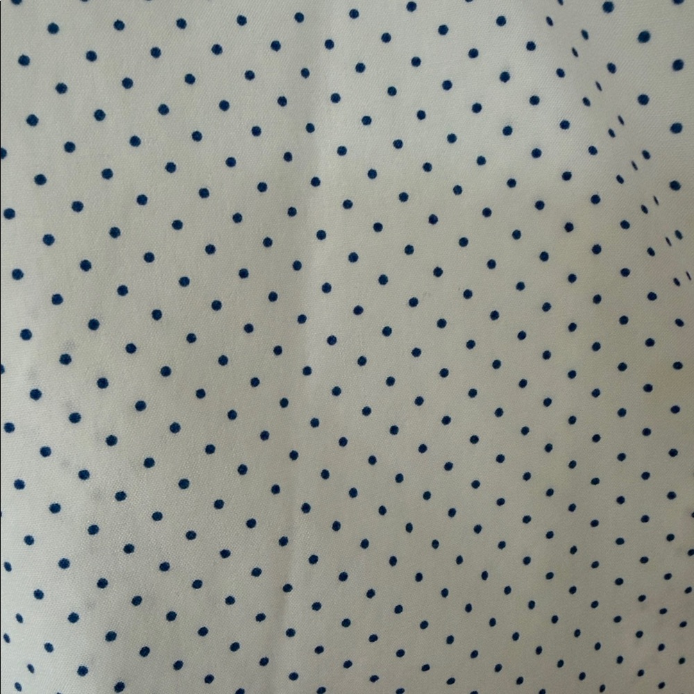 J. Crew White Button Down Shirt with Subtle Dots - Picture 3 of 4